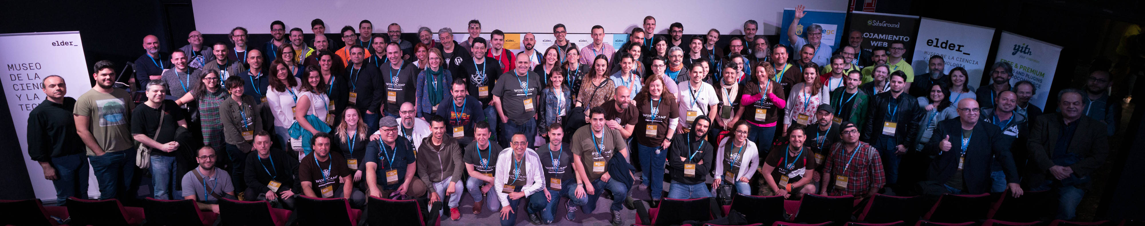 Foto de familia de la WordCamp Gran Canaria 2018